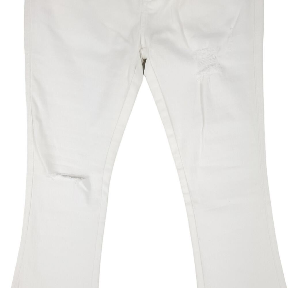 Ser.o.ya Olivia Mid Rise Flare Jeans White - Picture 7 of 15